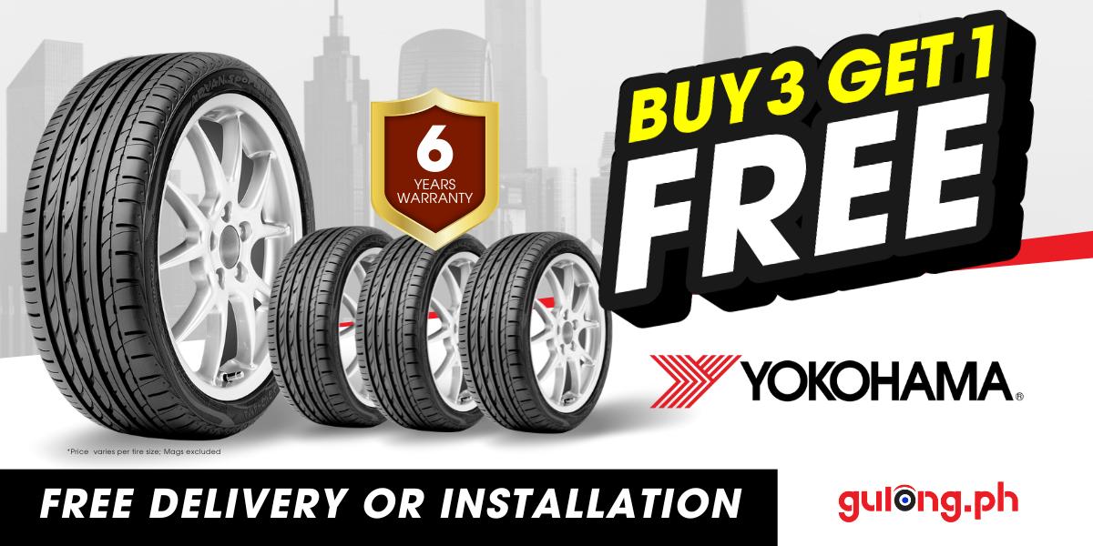 Buy 3 Get 4th for FREE Yokohama Tires