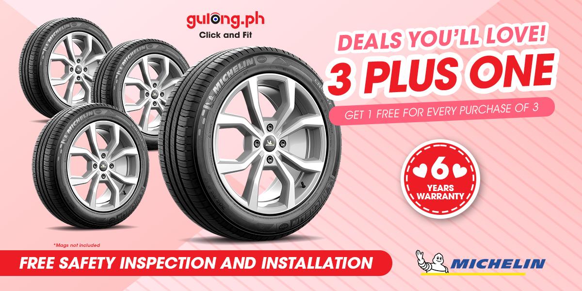 Buy 3 Get 1 FREE Michelin Tires